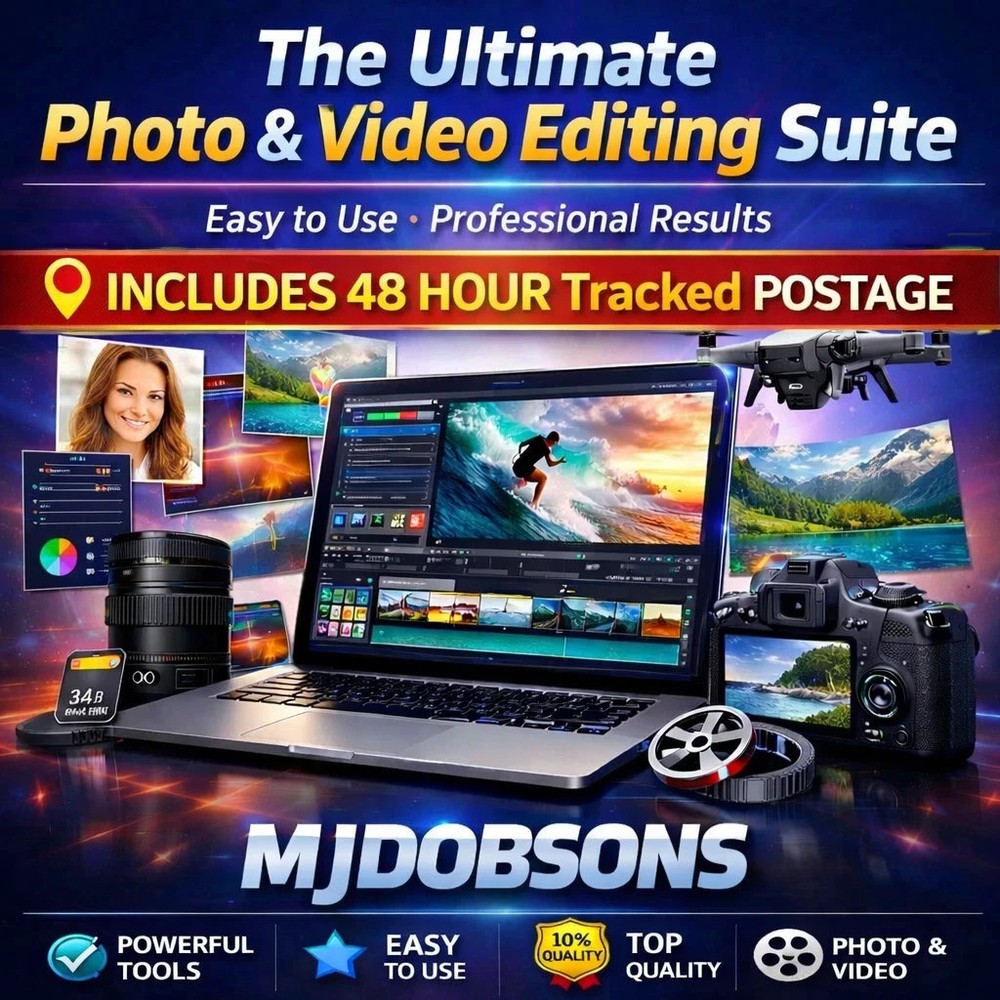 Professional Photo Video Editing Software USB – Image Editor for PC