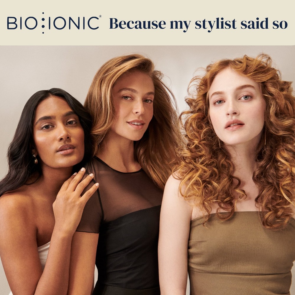 Bio Ionic 10X Styling Flat Iron, 1 Inch Sonic Vibrating Ceramic Plates,