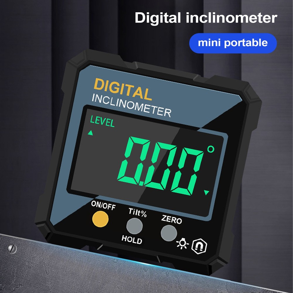 Digital Angle Gauge Magnetic Digital Angle Measuring Tool LED