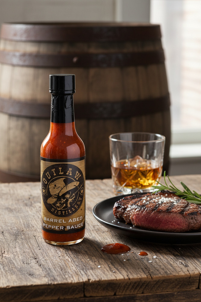 Barrel Aged Red Bourbon Whiskey Pepper Sauce