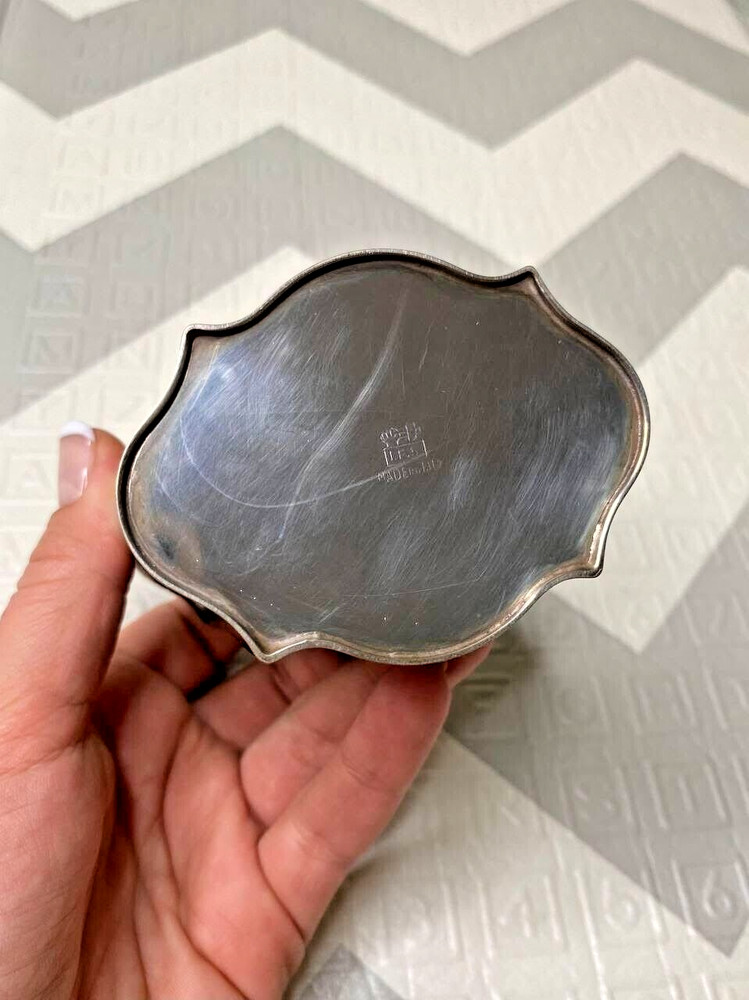 1960's Tea Caddy / Cigarette Box IFS Israel Freeman and Sons Italy Silverplate