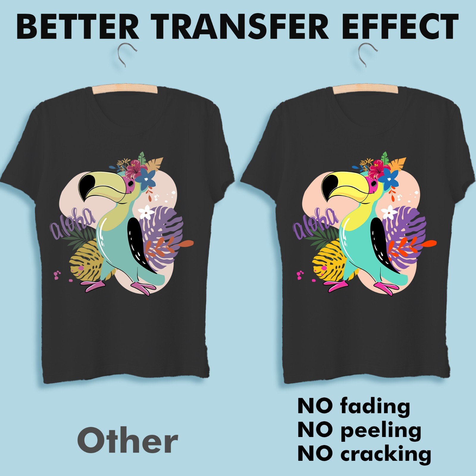 A-SUB Inkjet Printable Heat Transfer Paper 11x17 Iron-On Dark Fabric 10 Sheets