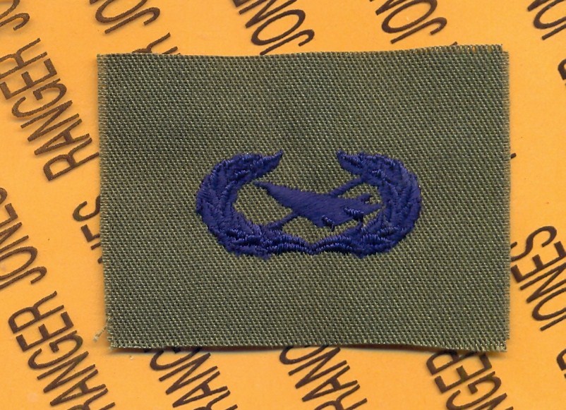 USAF Air Force Historian Qualification OD Green & Blue badge patch