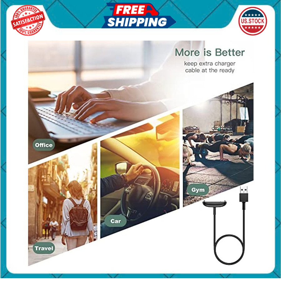 Charger Cable Replacement for Fitbit Inspire 3 (2 Pack/3.3Ft)