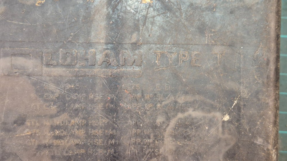 Miners cap lamp Battery pack Type T and additional lamp - Untested