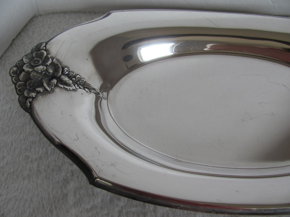 Vintage Webster Wilcox Silverplated Serving Tray/Platter 13 1/4" x 7"