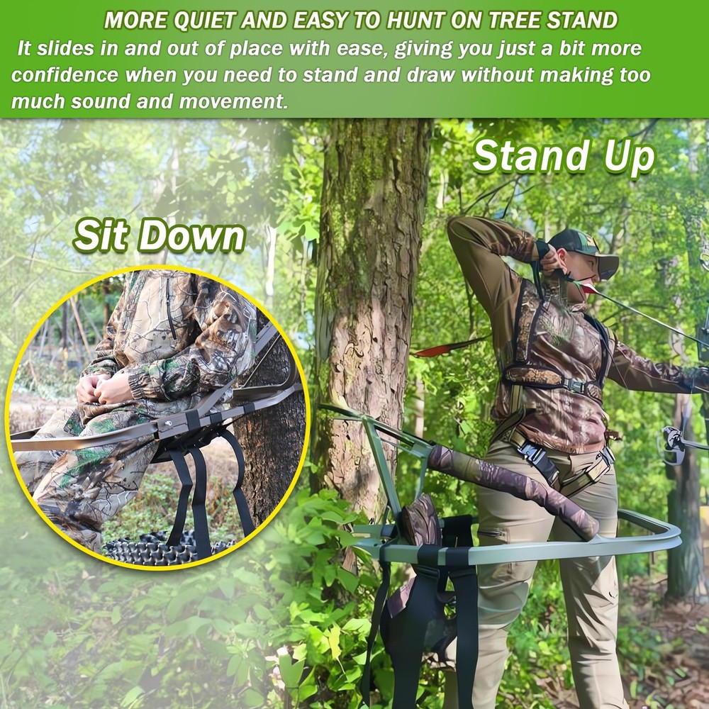Huntury Tree Stand Seat Replacement for Hunting Lightweight Mesh Replacement ...