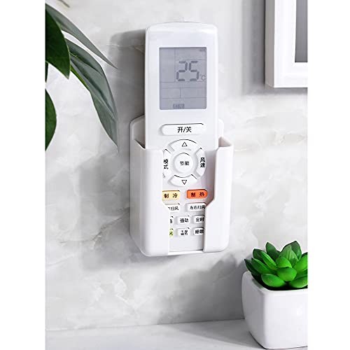 2 Pcs Wall Mount Remote Control Holder Media Player Controller Holder, Small