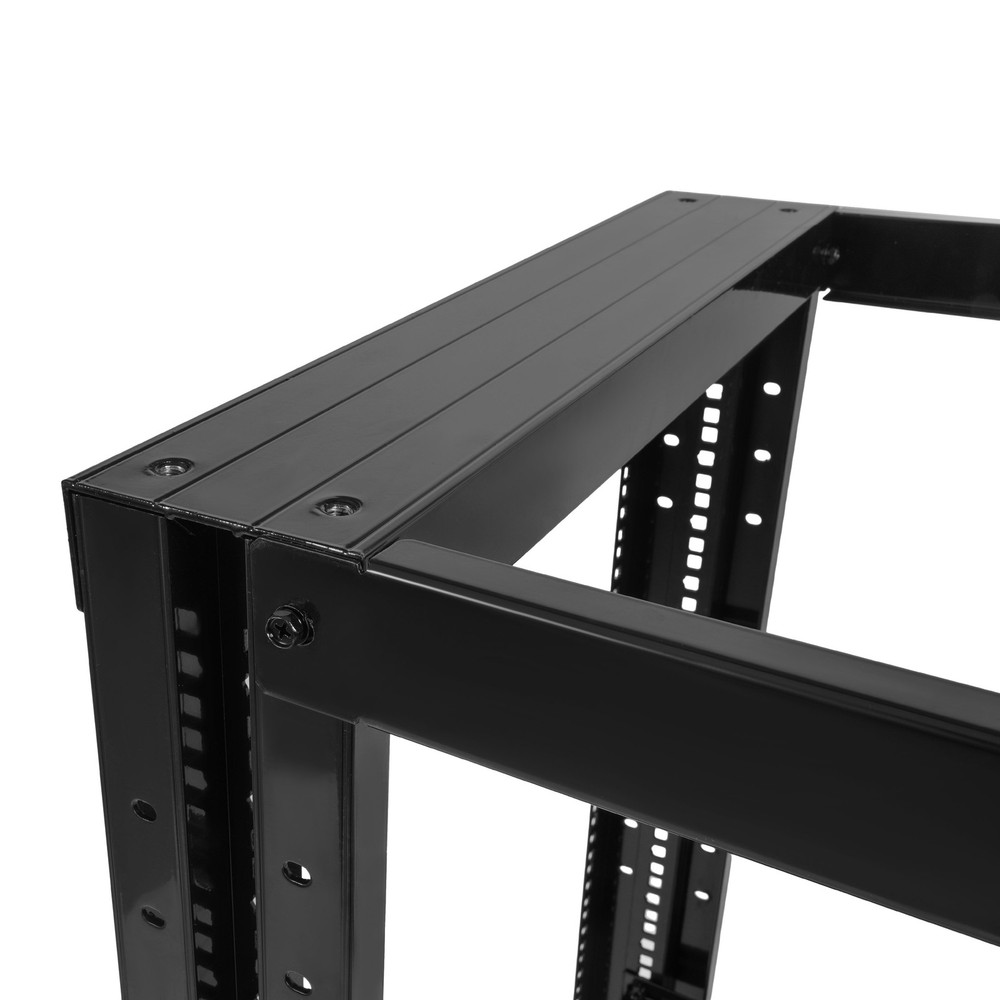 27U Open Frame Server Rack Network Enclosure w/Casters 4 Post 22" Adjustable