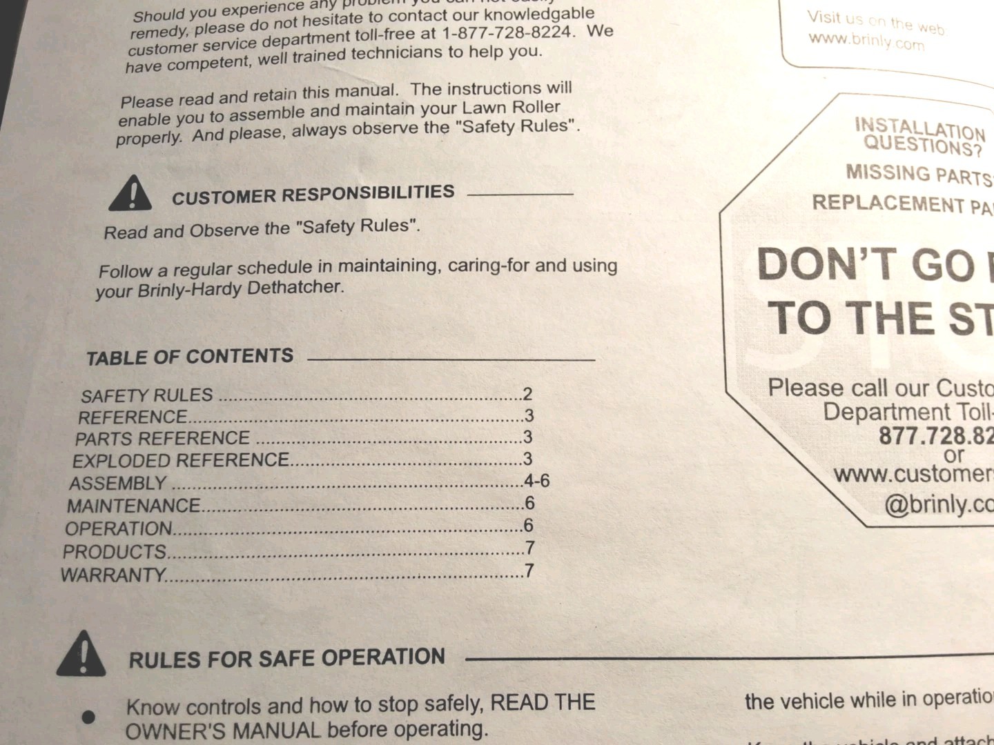 Brinly lawn roller models PRC-241 BH, PRT-361 BH, PRT-361S BH, and PRT-481S BH. 