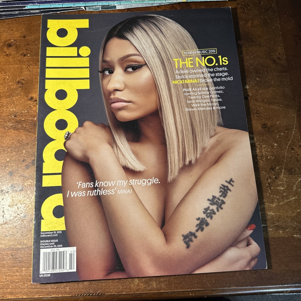 Billboard December 19, 2015 Year In Music Nicki Minaj, Selena Gomez, Adele NEW