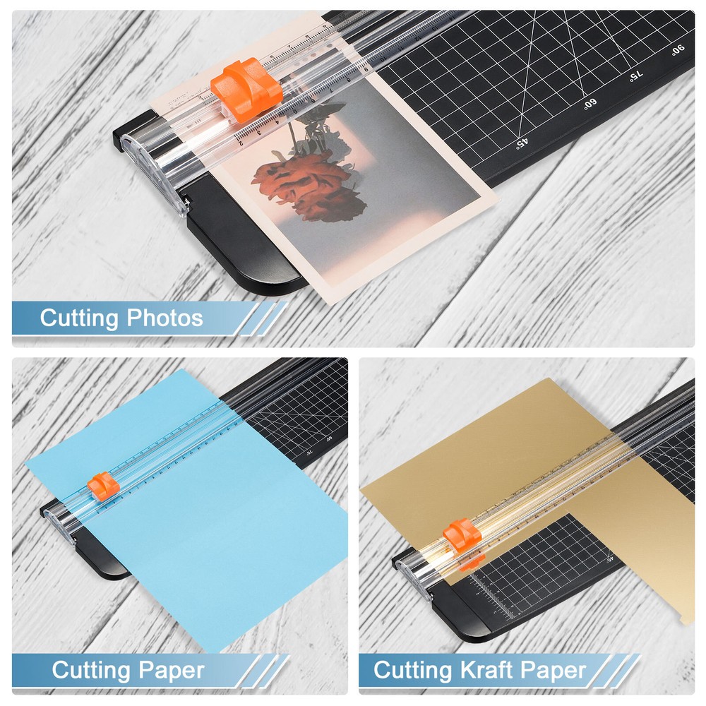 Paper Cutter A3 Stack Portable Paper Trimmer 18" Length 10 Sheets Capacity