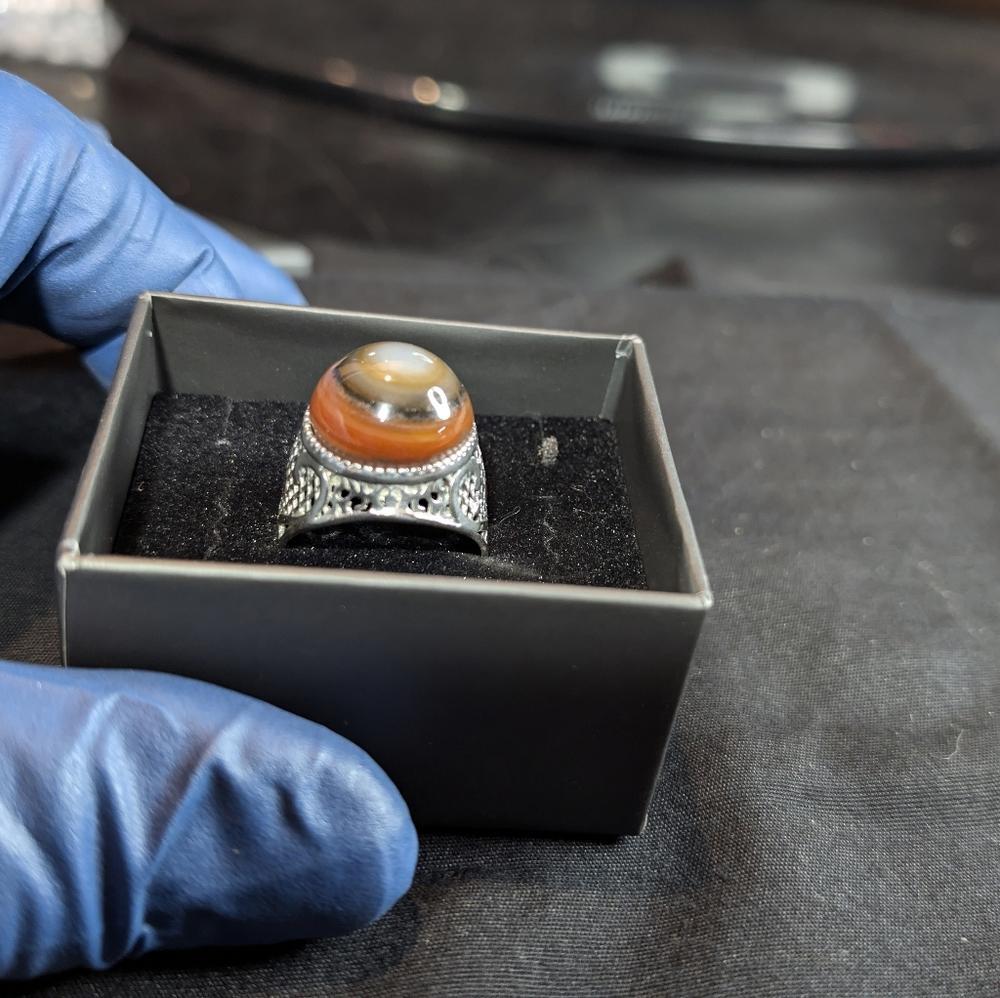 Sulemani Aqeeq Stone Traditional Handmade Ring