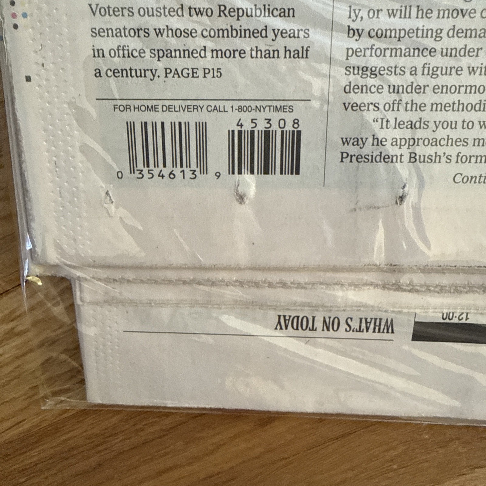 New York Times 11-5-08 Election Barack Obama Late Edition Newspaper Inauguration