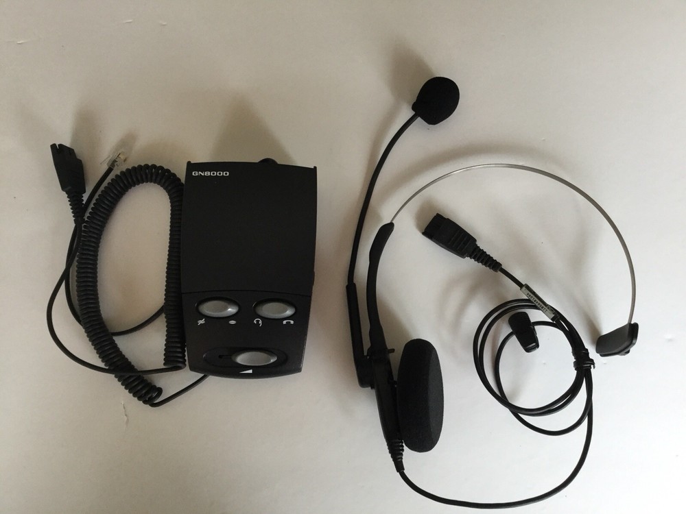 GN Netcom Universal Amplifier Bundle With Monaural Noice Canceling Headset ADPI