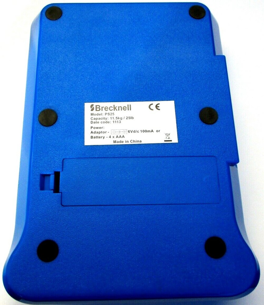 PS25 BRECKNELL Electronic BLUE Portable Postal Parcel Scale 25 lb