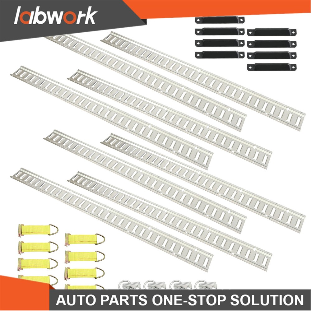 Labwork E Track Tie Down Rail Kit E Track Rails 32 PCS 5' Enclosed Cargo Trailer