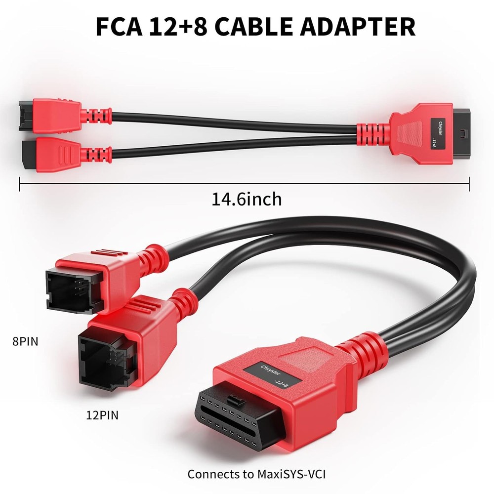 FCA 12+8 Cable Adapter for Chrysler Security Gateway Bypass