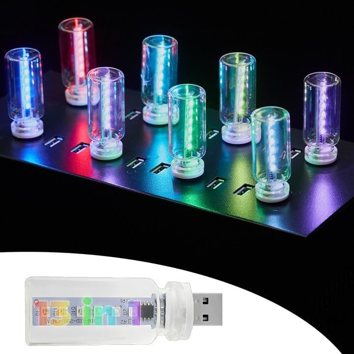 13 in 1 Car USB Night Light, Touch Adjustment Interior Car Lights, Portable Mini