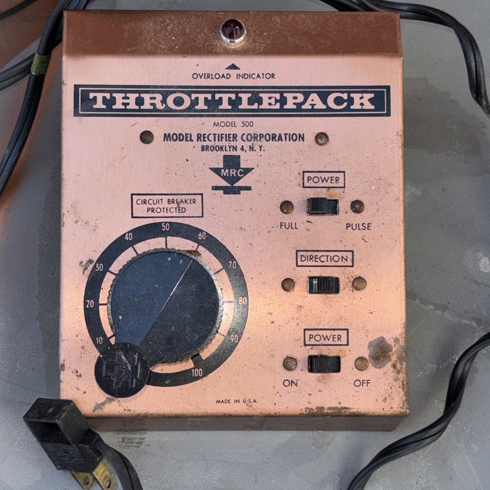 MRC #500 Trottle Pack Dc WORKS  ho scale tested