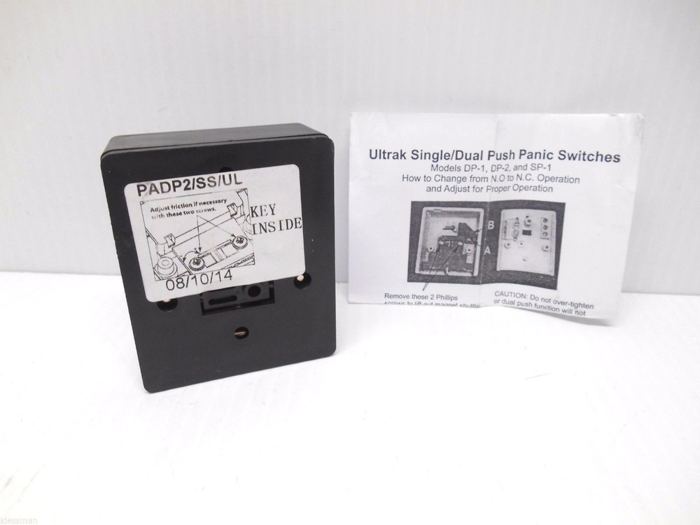 ULTRAK DP-2 DUAL PUSH BUTTON PANIC SWITCH WITH RESET KEY