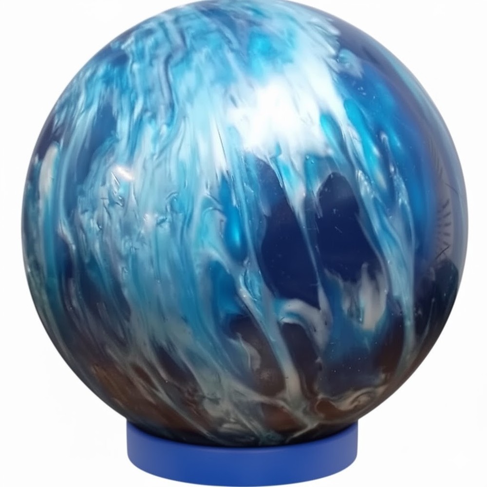 Universal Bowling Ball Cup Display Stand Durable Plastic Holder BLUE