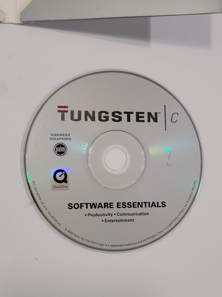 Palm Tungsten Desktop Software & Software Essentials 2 Discs For Windows & Mac