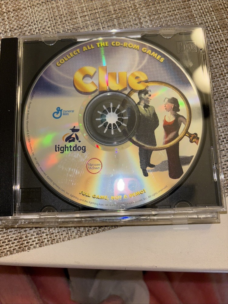 Clue cd game pc computer desktop laptop