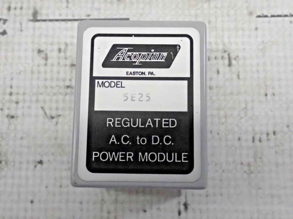 Acopian 5E25 Rgulated A.C. to D.C. Power Module
