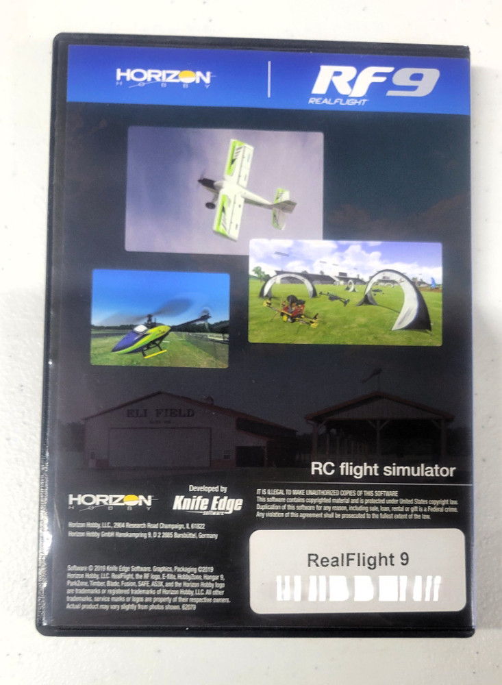 RealFlight RF9 RC Flight Simulator Software w/ Spektrum Interlink DXController