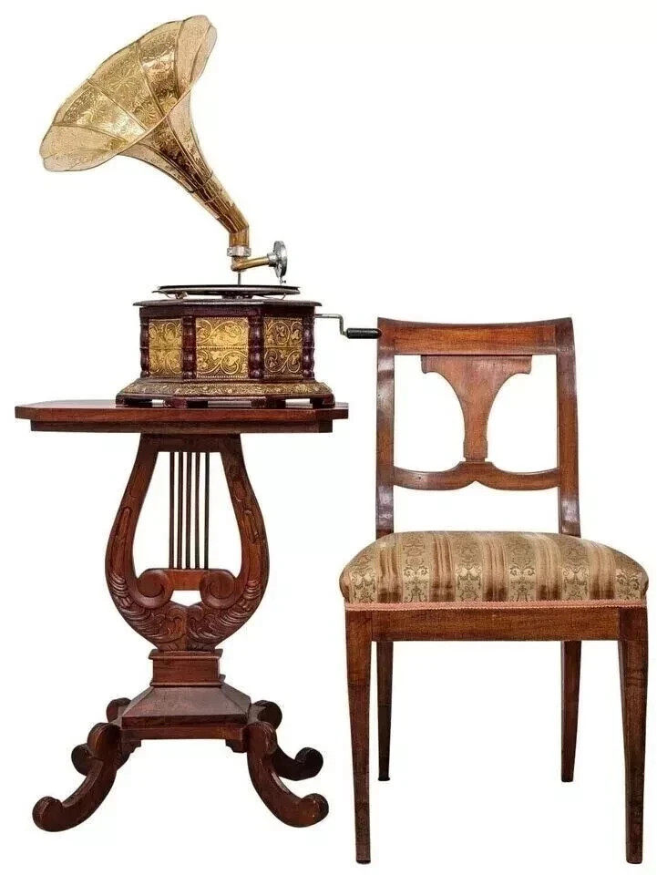 Vintage HMV Gramophone Fully Functional working Phonograph, win-up record player