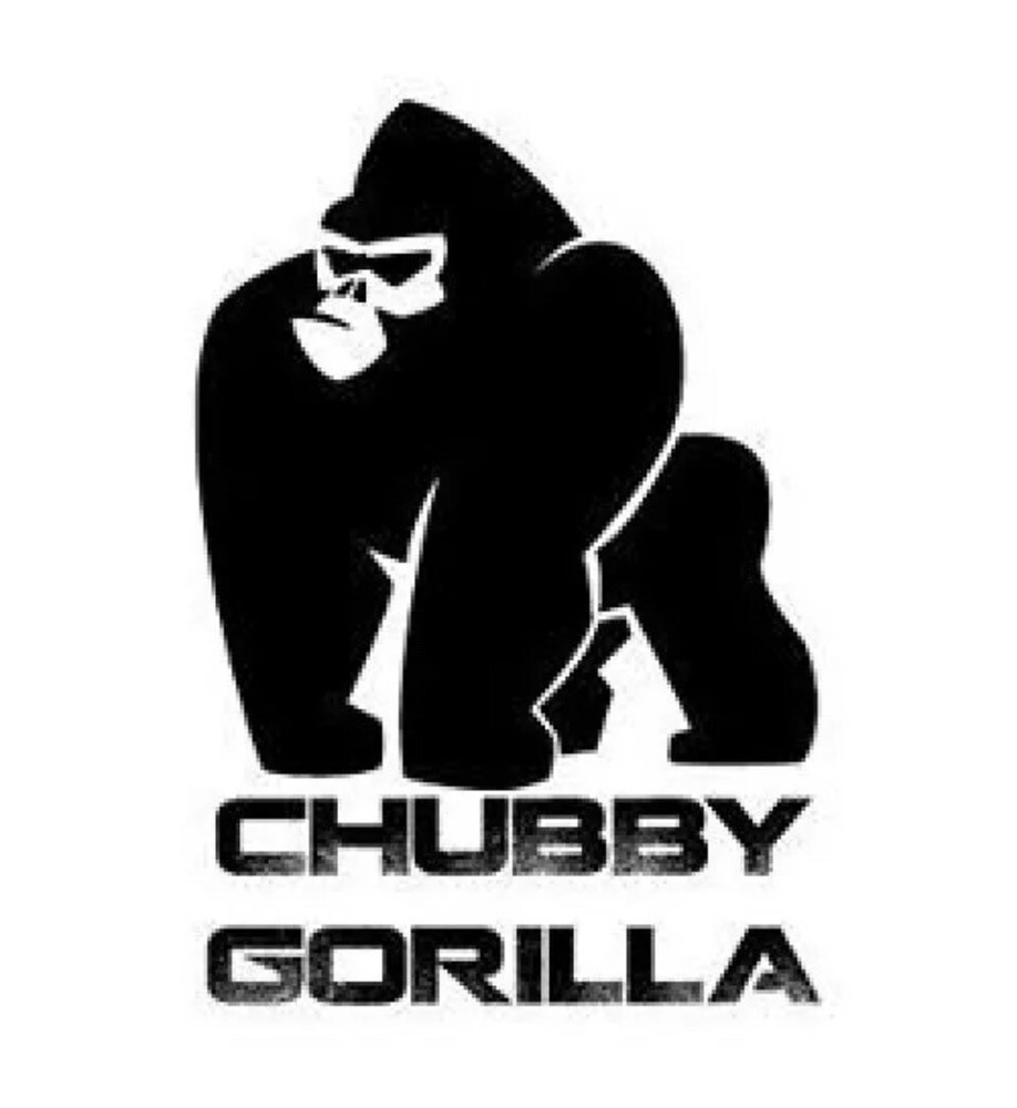 CHUBBY GORILLA 30ML STUBBY AUTHENTIC Bottles (100 pack) CLEAR BOTTLE/WHITE LID