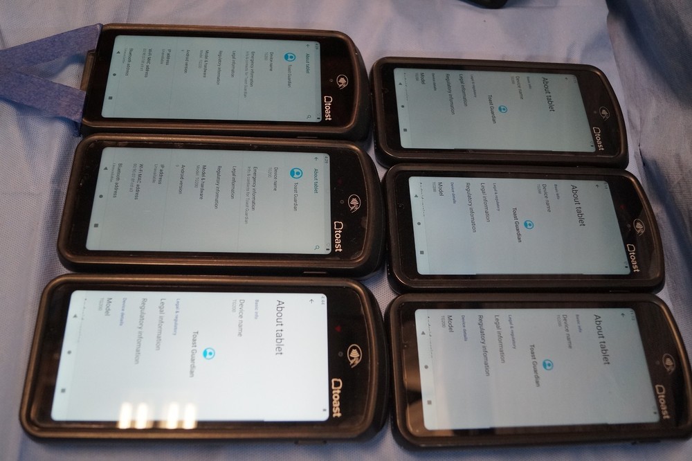 Toast POS Systems Touchscreen Terminal, 6 Handheld System, 3 Printer UNTESTED