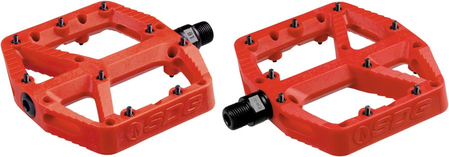 Comp Pedals - SDG Comp Pedals - Platform, Composite , 9/16" , Red - Pedals