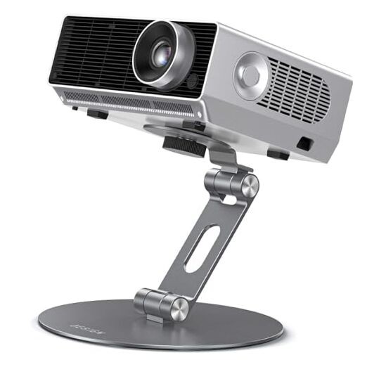 PS01 Projector Foldable Mount Stand, Angle Adjustable Projector Stand with