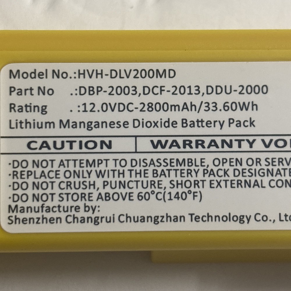 AED Battery Pack Replacement for Defibtech Lifeline VIEW/ECG/PRO DBP‑2003