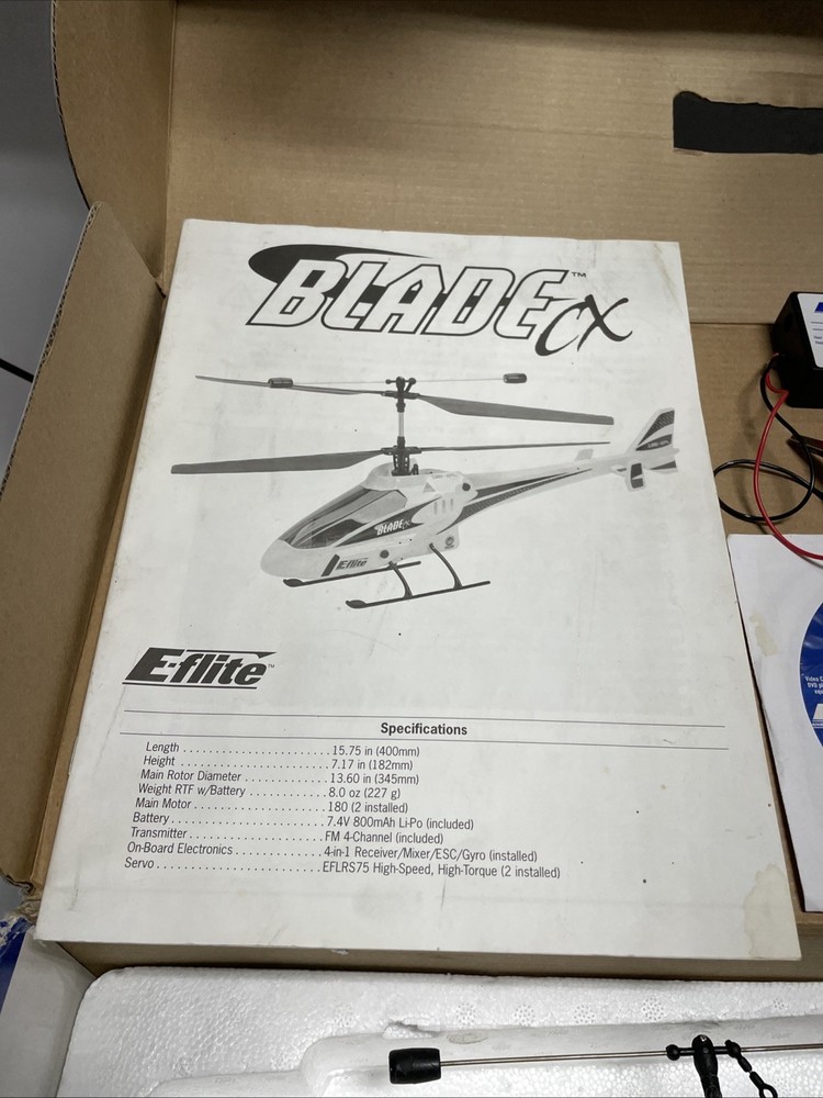 E-Flight Blade Cx Untested…. ￼(Read)