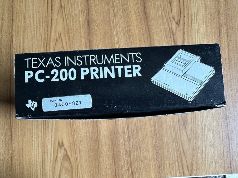 Texas Instruments PC-200 Thermal Printer Circa 1985 NIB