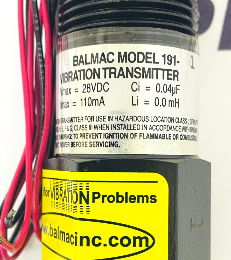 BALMAC 191-1 Vibration Transmitter