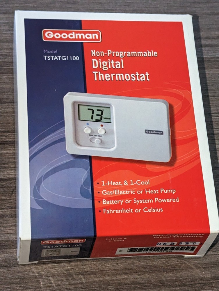Goodman Digital Thermostat TSTATG1100 NON-PROGRAMMABLE