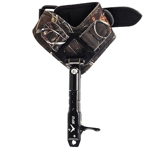 Adjustable Archery Bow Release with Comfortable Wrist Strap, 360° Caliper Trigge