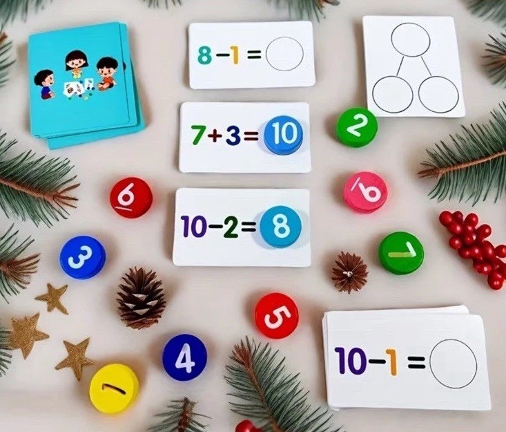 Digital Operation Card Educational Math Game Learning Toy Ages 6+