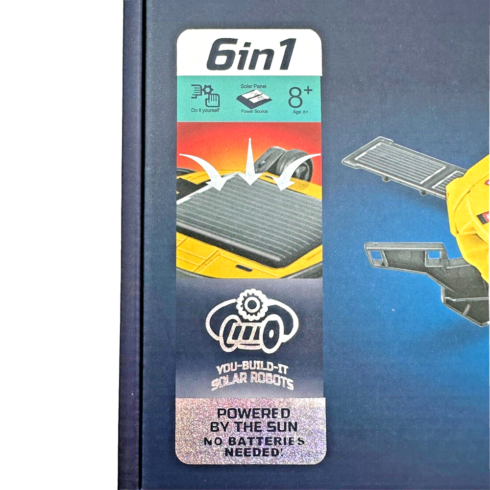 STEM Build and Learn Solar Robot Space Shuttle Astronaut 6-In-1 Robot Model Kit