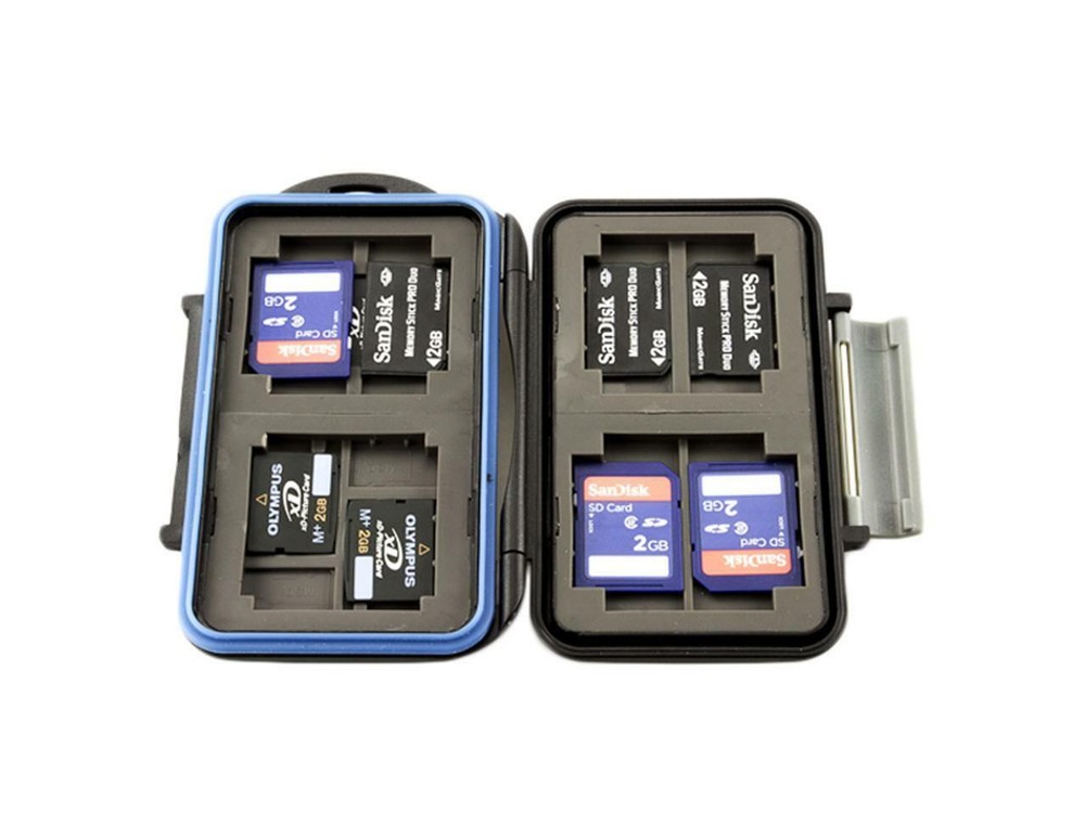 JJC MC-5 Waterproof Holder Storage Memory Card Case For 4PCS CompactFlash(CF)