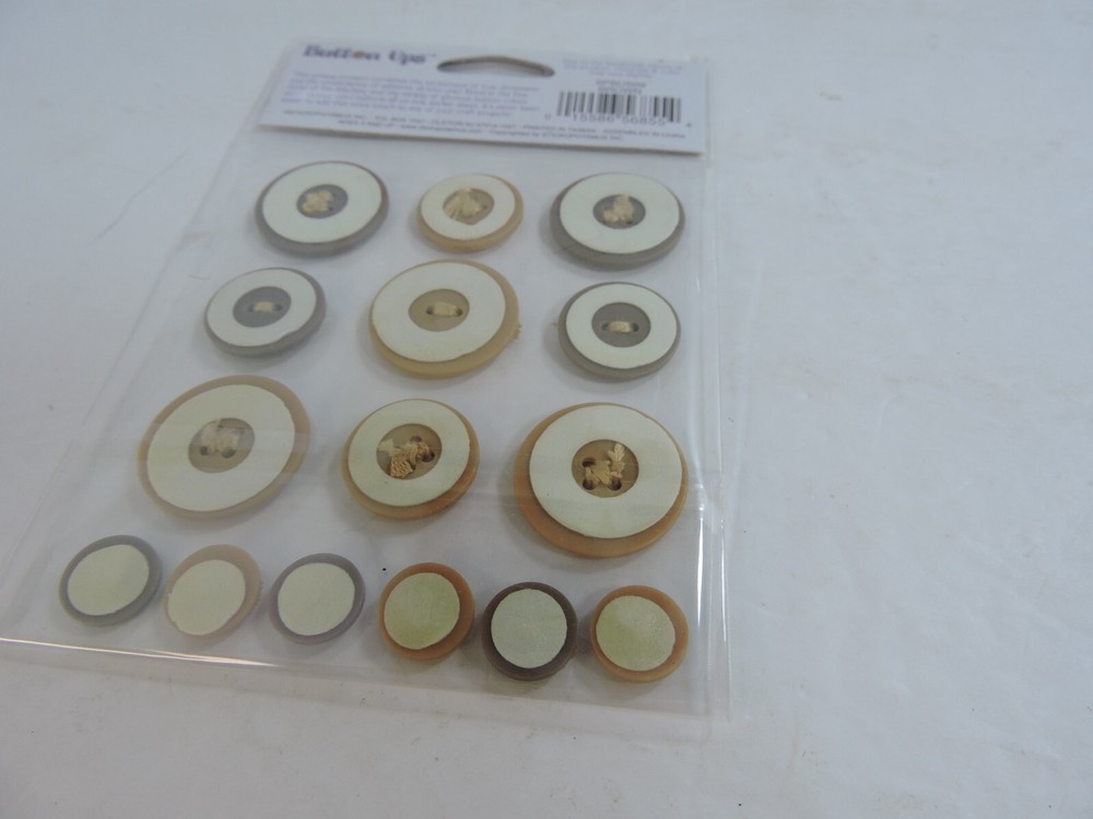 Sticko Button Ups Adhesive Buttons 5 packages different colors