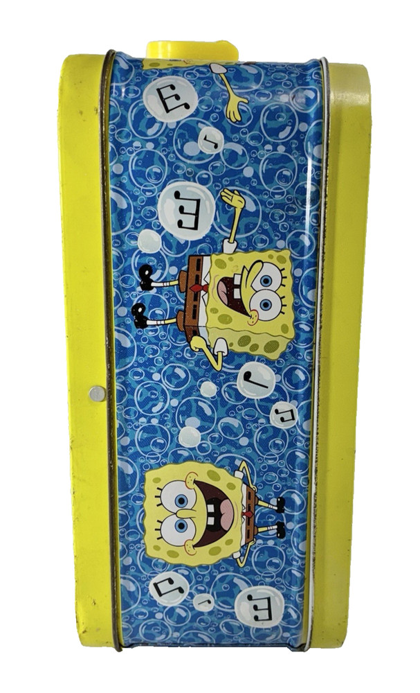 Nickelodeon SpongeBob Squarepants Embossed Tin Lunch Box Patrick 2002 Vintage