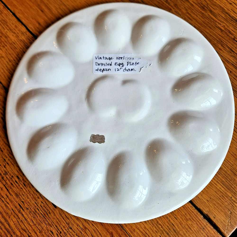 Norleans Deviled Egg Platter White Tray Serving Plate