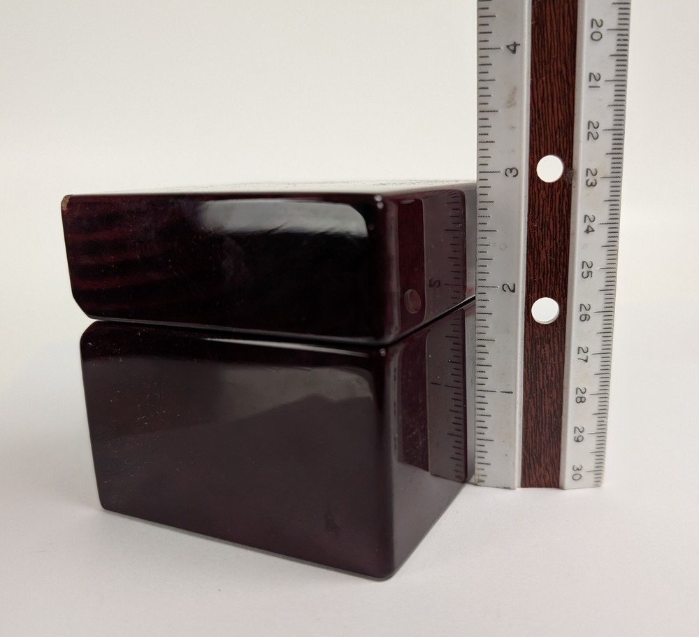 Easton ERM Executive Desk Clock and Compass Hinged Box