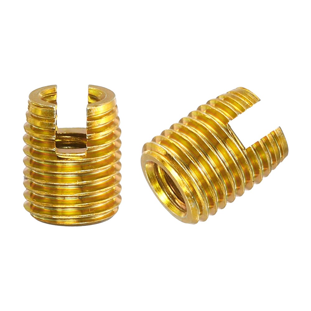 Self Tapping Threaded Inserts, 15pcs Inner M4 M6.5x8 Carbon Steel Nuts