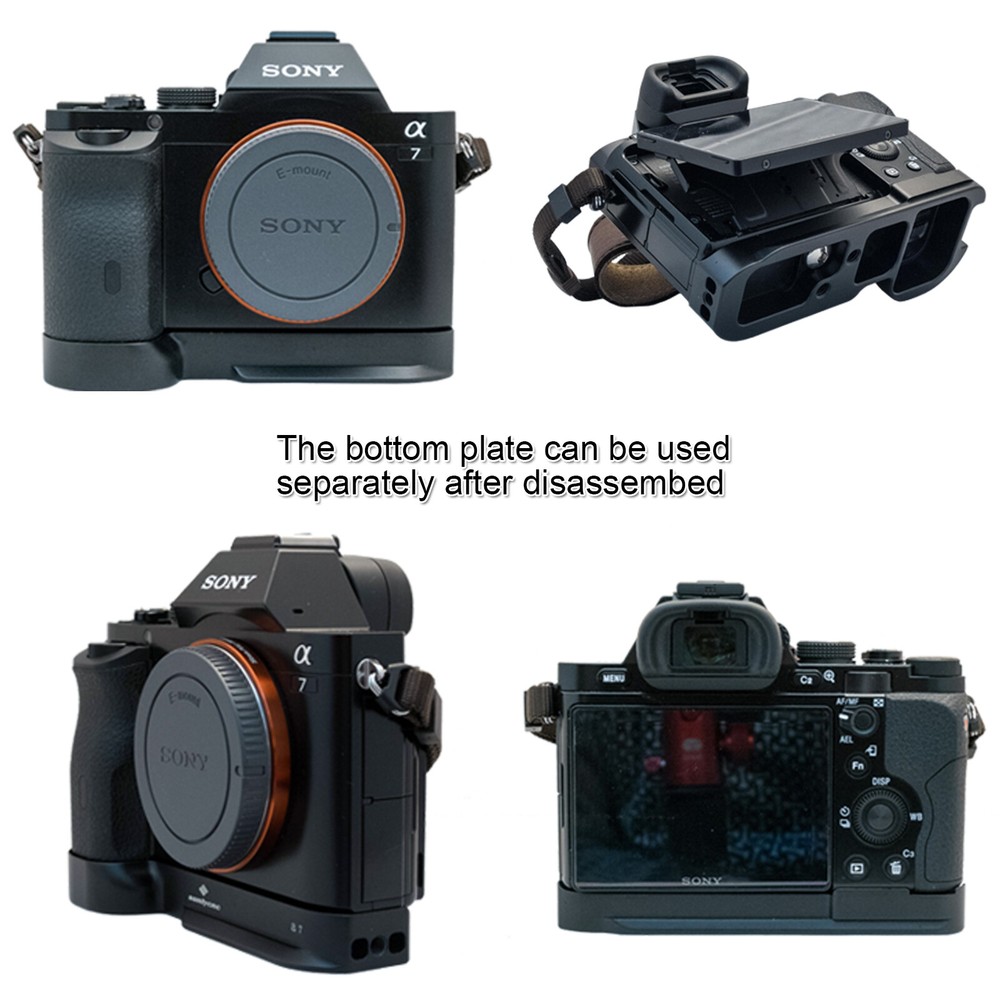 Vertical Shoot Quick Release Plate/Camera Bracket Grip fr Ballhead & Sony a7/a7R